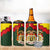 Belgium 4 in 1 Can Cooler Tumbler with Royal Coat of Arms Crown Lion Red Green Checker Spirit