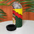 Belgium 4 in 1 Can Cooler Tumbler with Royal Coat of Arms Crown Lion Red Green Checker Spirit