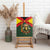 Belgium Canvas Wall Art with Royal Coat of Arms Crown Lion Red Green Checker Spirit