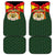 Belgium Car Mats with Royal Coat of Arms Crown Lion Red Green Checker Spirit