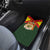 Belgium Car Mats with Royal Coat of Arms Crown Lion Red Green Checker Spirit