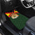 Belgium Car Mats with Royal Coat of Arms Crown Lion Red Green Checker Spirit