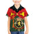 Belgium Family Matching Mermaid Dress and Hawaiian Shirt with Royal Coat of Arms Crown Lion Red Green Checker Spirit