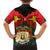 Belgium Family Matching Summer Maxi Dress and Hawaiian Shirt with Royal Coat of Arms Crown Lion Red Green Checker Spirit