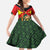 Belgium Family Matching Summer Maxi Dress and Hawaiian Shirt with Royal Coat of Arms Crown Lion Red Green Checker Spirit