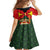 Belgium Family Matching Summer Maxi Dress and Hawaiian Shirt with Royal Coat of Arms Crown Lion Red Green Checker Spirit