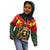 Belgium Kid Hoodie with Royal Coat of Arms Crown Lion Red Green Checker Spirit