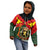 Belgium Kid Hoodie with Royal Coat of Arms Crown Lion Red Green Checker Spirit