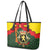 Belgium Leather Tote Bag with Royal Coat of Arms Crown Lion Red Green Checker Spirit