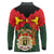 Belgium Long Sleeve Polo Shirt with Royal Coat of Arms Crown Lion Red Green Checker Spirit
