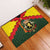 Belgium Rubber Doormat with Royal Coat of Arms Crown Lion Red Green Checker Spirit