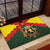 Belgium Rubber Doormat with Royal Coat of Arms Crown Lion Red Green Checker Spirit