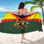 Belgium Sarong with Royal Coat of Arms Crown Lion Red Green Checker Spirit