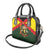 Belgium Shoulder Handbag with Royal Coat of Arms Crown Lion Red Green Checker Spirit