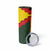 Belgium Skinny Tumbler with Royal Coat of Arms Crown Lion Red Green Checker Spirit
