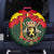 Belgium Spare Tire Cover with Royal Coat of Arms Crown Lion Red Green Checker Spirit