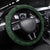 Belgium Steering Wheel Cover with Royal Coat of Arms Crown Lion Red Green Checker Spirit