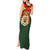 Belgium Tank Maxi Dress with Royal Coat of Arms Crown Lion Red Green Checker Spirit