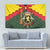 Belgium Tapestry with Royal Coat of Arms Crown Lion Red Green Checker Spirit