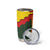 Belgium Tumbler Cup with Royal Coat of Arms Crown Lion Red Green Checker Spirit