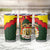 Belgium Tumbler Cup with Royal Coat of Arms Crown Lion Red Green Checker Spirit
