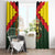 Belgium Window Curtain with Royal Coat of Arms Crown Lion Red Green Checker Spirit