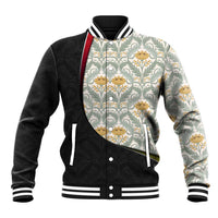 Belgium Baseball Jacket with Grand Place Brussels Art Nouveau Floral Spirit