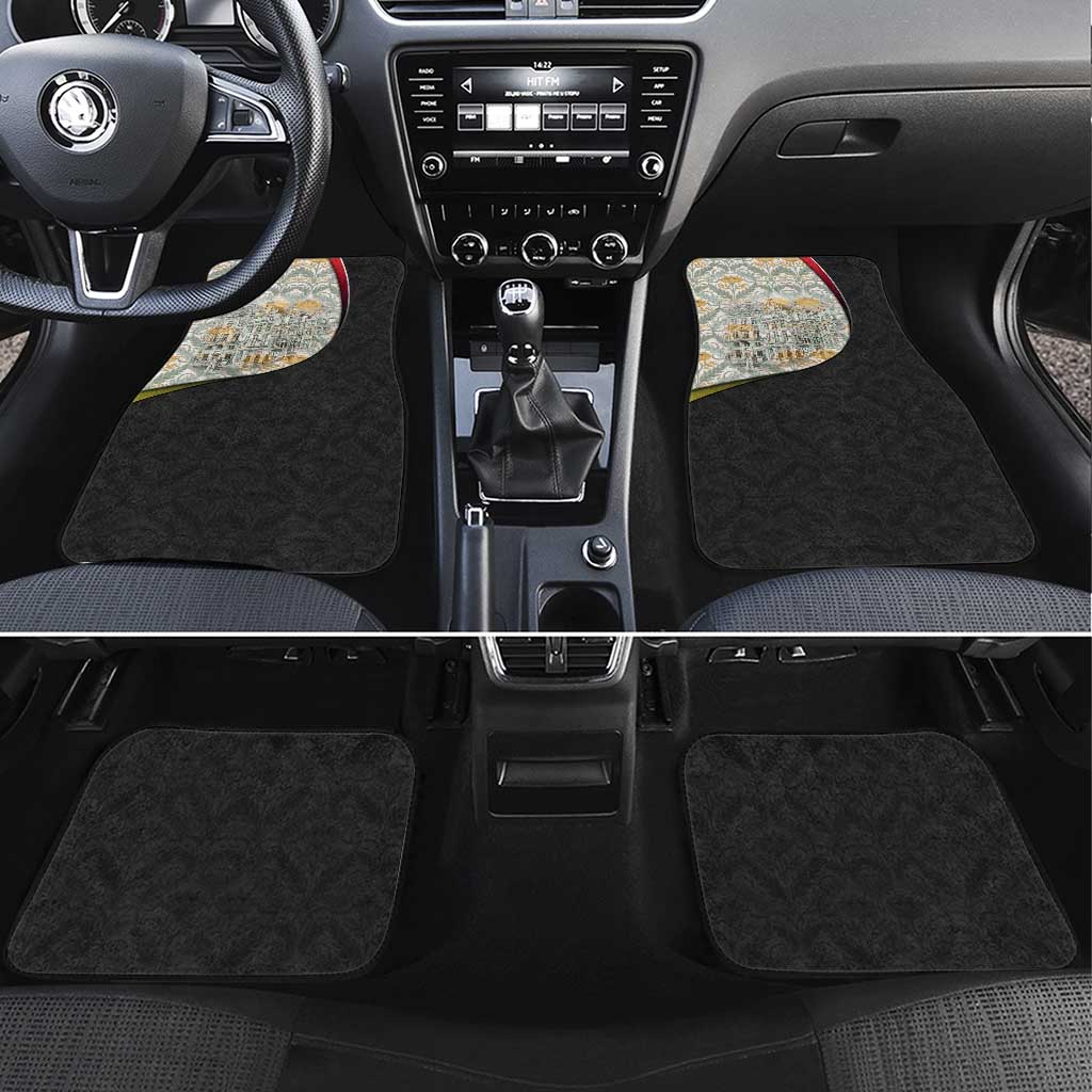 Belgium Car Mats with Grand Place Brussels Art Nouveau Floral Spirit