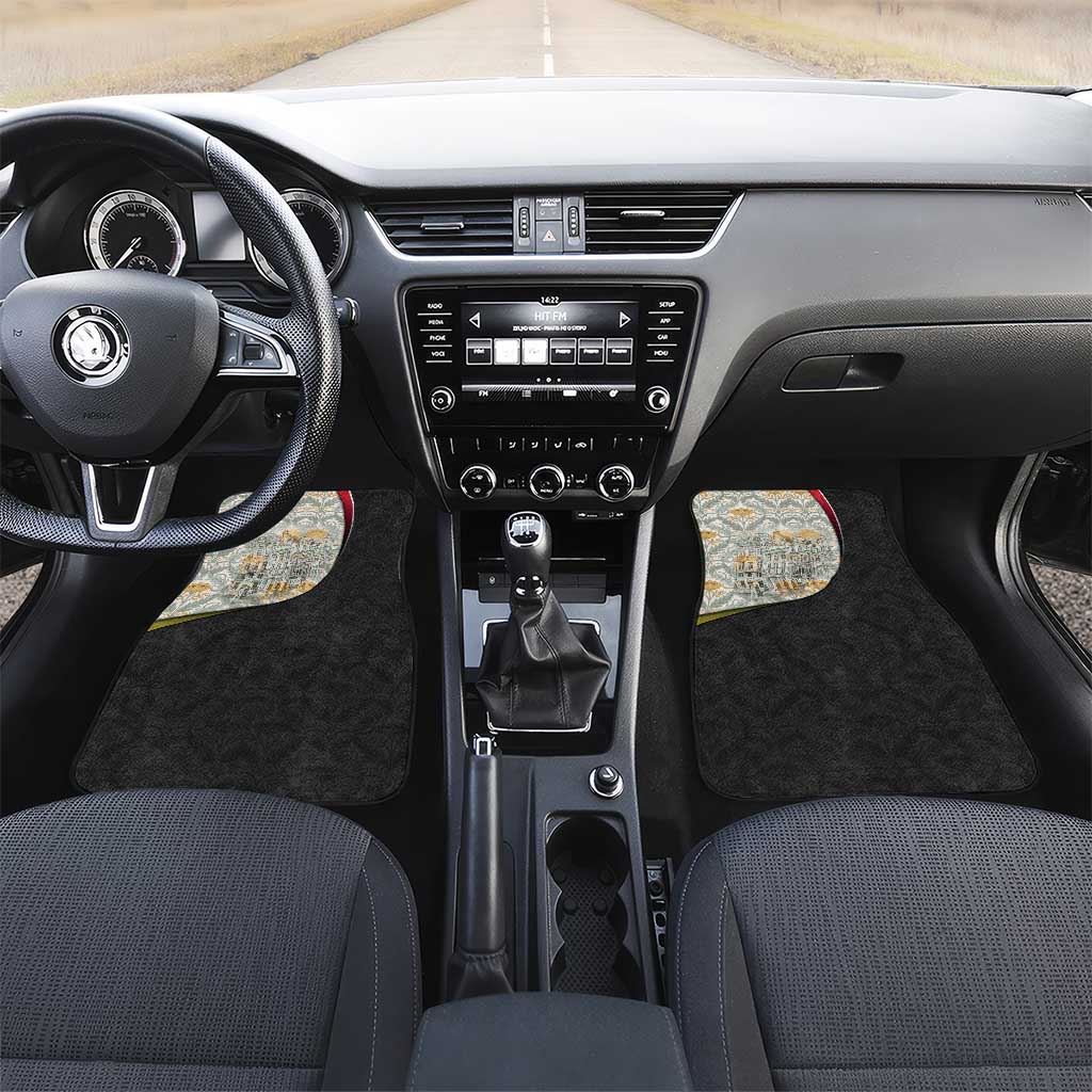 Belgium Car Mats with Grand Place Brussels Art Nouveau Floral Spirit