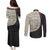 Belgium Couples Matching Puletasi and Long Sleeve Button Shirt with Grand Place Brussels Art Nouveau Floral Spirit