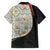 Belgium Family Matching Off Shoulder Maxi Dress and Hawaiian Shirt with Grand Place Brussels Art Nouveau Floral Spirit