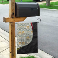 Belgium Garden Flag with Grand Place Brussels Art Nouveau Floral Spirit