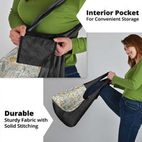 Belgium Grocery Bag with Grand Place Brussels Art Nouveau Floral Spirit