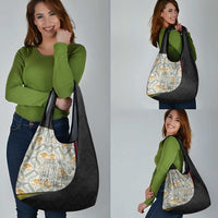 Belgium Grocery Bag with Grand Place Brussels Art Nouveau Floral Spirit