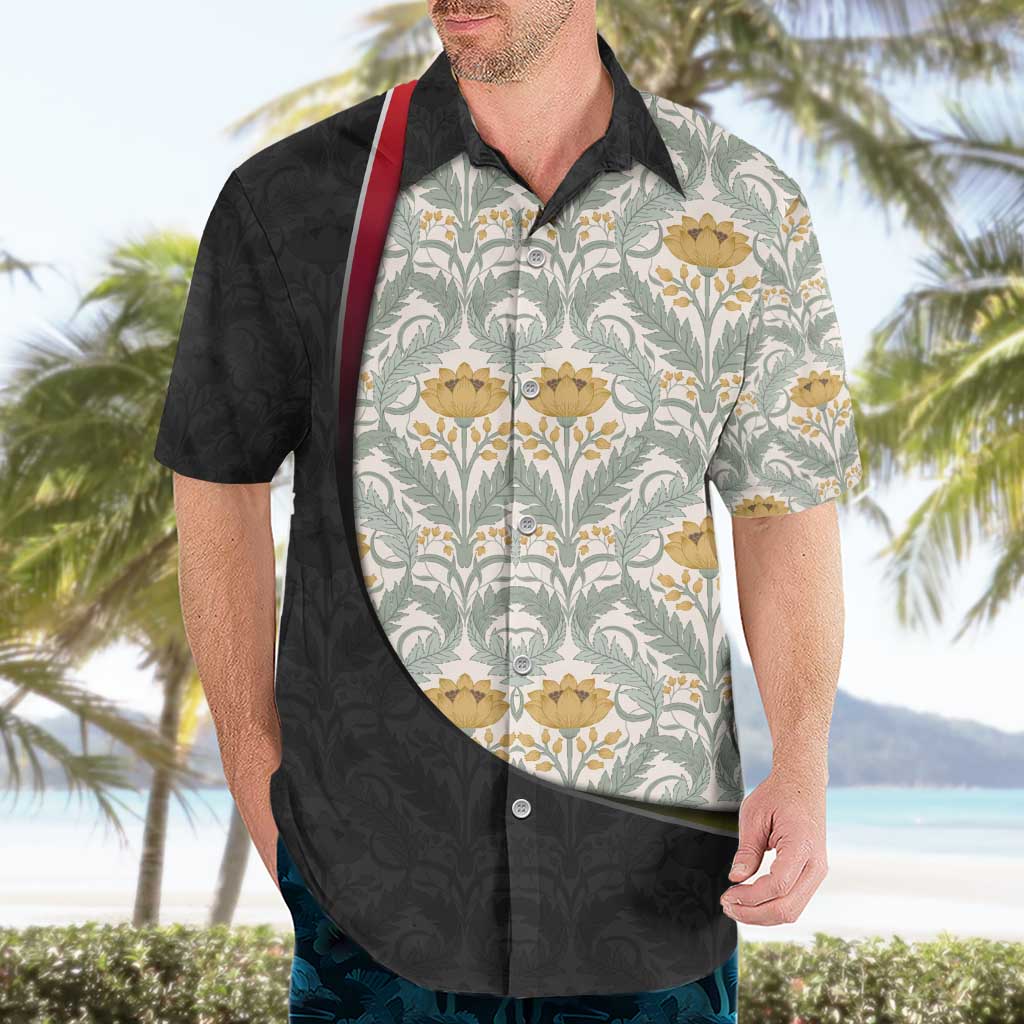 Belgium Hawaiian Shirt with Grand Place Brussels Art Nouveau Floral Spirit