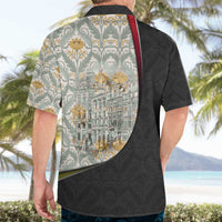 Belgium Hawaiian Shirt with Grand Place Brussels Art Nouveau Floral Spirit