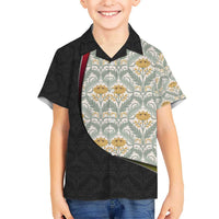 Belgium Hawaiian Shirt with Grand Place Brussels Art Nouveau Floral Spirit