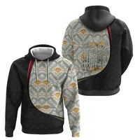 Belgium Hoodie with Grand Place Brussels Art Nouveau Floral Spirit
