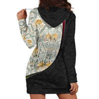 Belgium Hoodie Dress with Grand Place Brussels Art Nouveau Floral Spirit