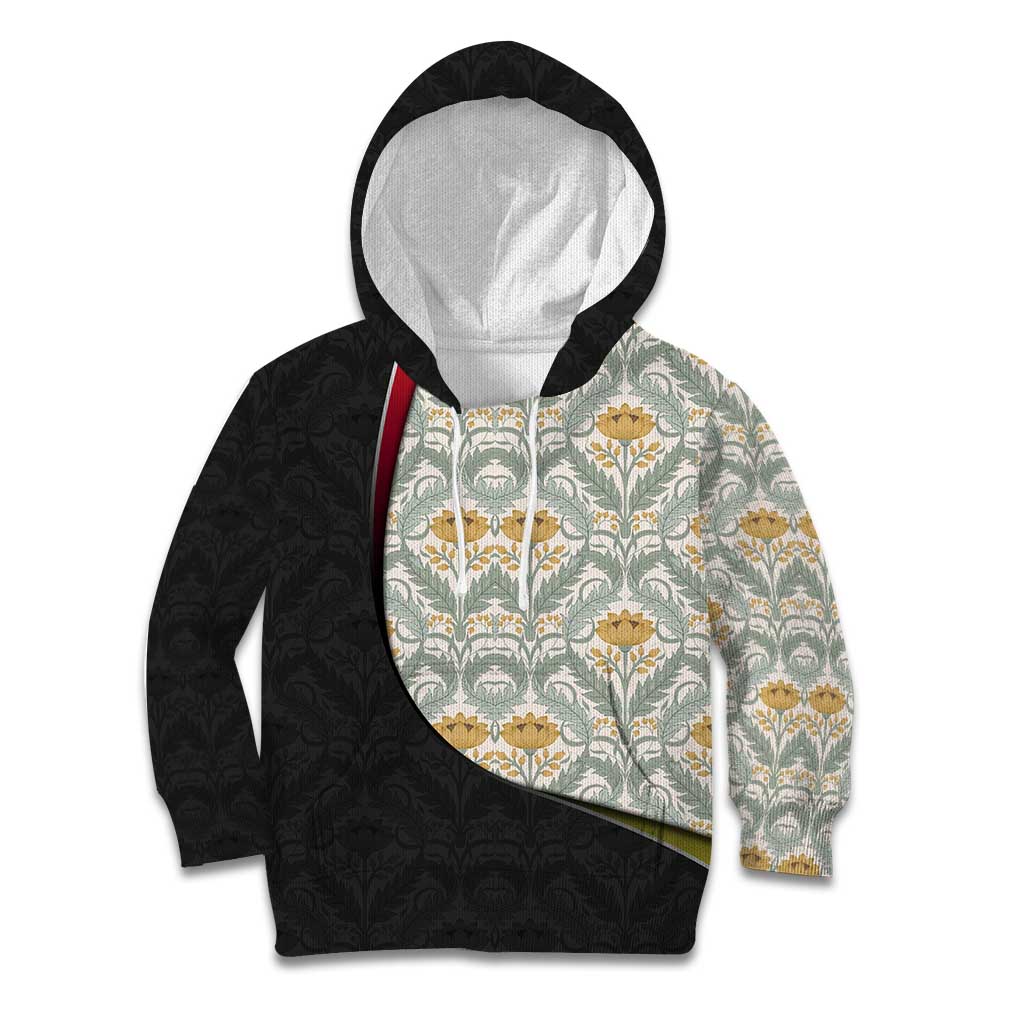 Belgium Kid Hoodie with Grand Place Brussels Art Nouveau Floral Spirit