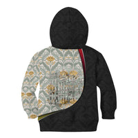 Belgium Kid Hoodie with Grand Place Brussels Art Nouveau Floral Spirit