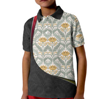 Belgium Kid Polo Shirt with Grand Place Brussels Art Nouveau Floral Spirit