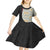 Belgium Kid Short Sleeve Dress with Grand Place Brussels Art Nouveau Floral Spirit