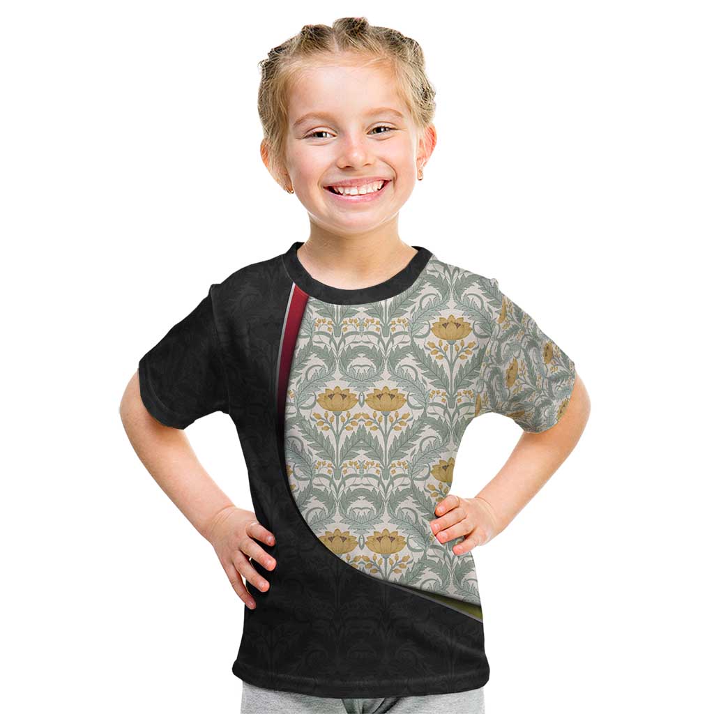 Belgium Kid T Shirt with Grand Place Brussels Art Nouveau Floral Spirit