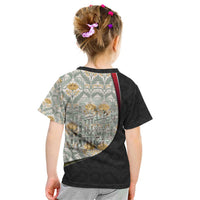 Belgium Kid T Shirt with Grand Place Brussels Art Nouveau Floral Spirit
