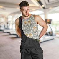 Belgium Men Tank Top with Grand Place Brussels Art Nouveau Floral Spirit