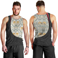 Belgium Men Tank Top with Grand Place Brussels Art Nouveau Floral Spirit