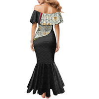 Belgium Mermaid Dress with Grand Place Brussels Art Nouveau Floral Spirit