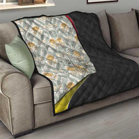 Belgium Quilt with Grand Place Brussels Art Nouveau Floral Spirit