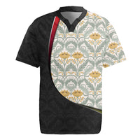 Belgium Rugby Jersey with Grand Place Brussels Art Nouveau Floral Spirit
